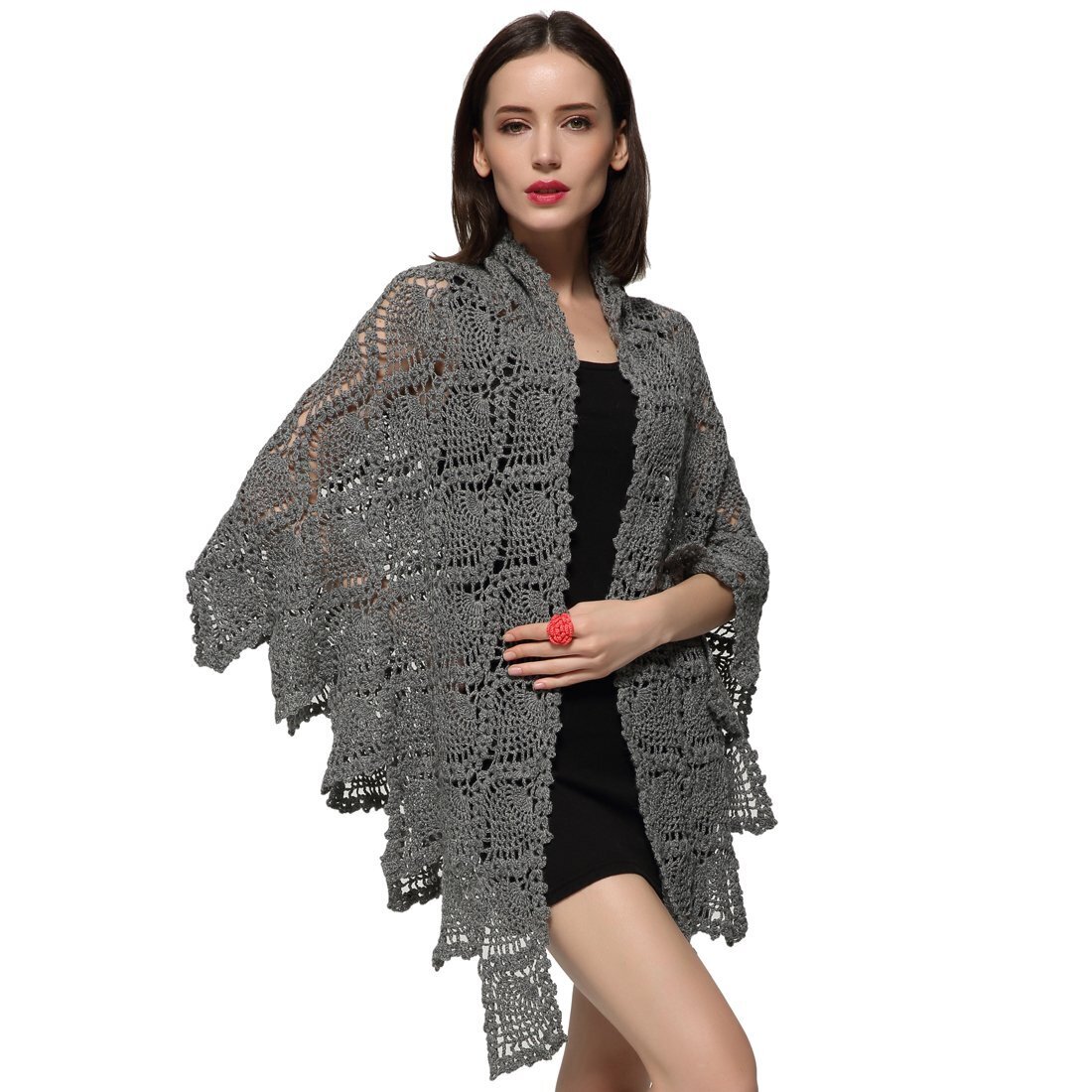 Wool Winter Scarf Crochet Warm Triangle Thick Fashion Scarves 5983